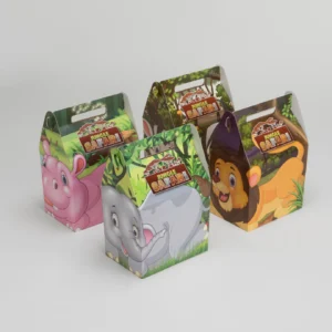 'Jungle Safari' Disposable Kids Meal Boxes x250